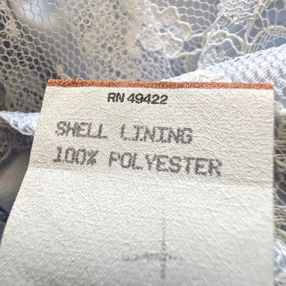 Scott McClintock Vintage NWT Size 6 Powder Blue Coquette Lace Pleat Skirt Dress - Picture 11 of 12